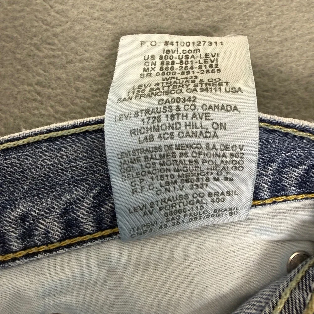Levi's 505 Straight Fit Jeans Men's 32x30‎ Light Wash 100% Cotton Denim Mexico